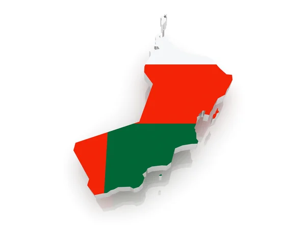 Map of Oman — Stock Photo, Image