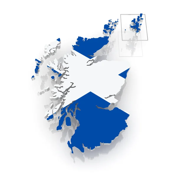 La carte de L'Écosse — Photo