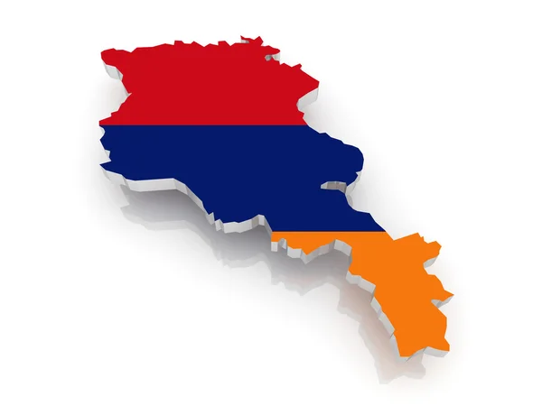 El mapa de Armenia — Foto de Stock