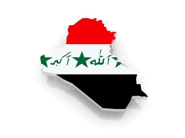 Карта Іраку — стокове фото