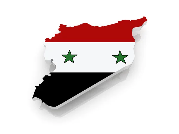 Map of Syria — Stock Photo, Image