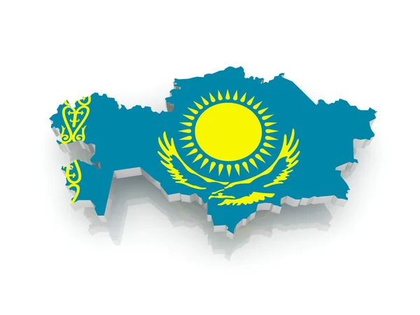 La carte du kazakhstan — Photo