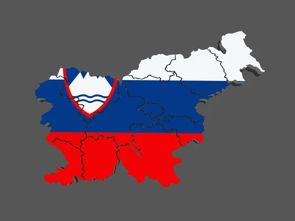 Map of Slovenia — Stock Photo, Image