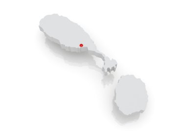 saint kitts ve nevis, Fiji Haritası