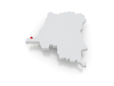 Map of Democratic Republic of Congo
