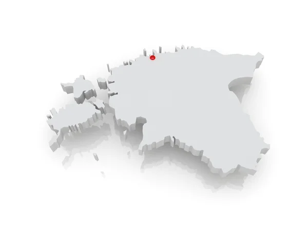 Map of Estonia — Stock Photo, Image