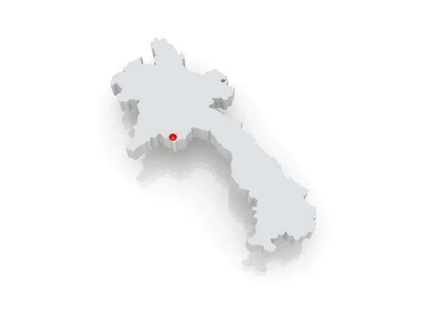 Map of Laos — Stock Photo, Image