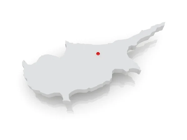 Map of Cyprus — Stock Photo, Image