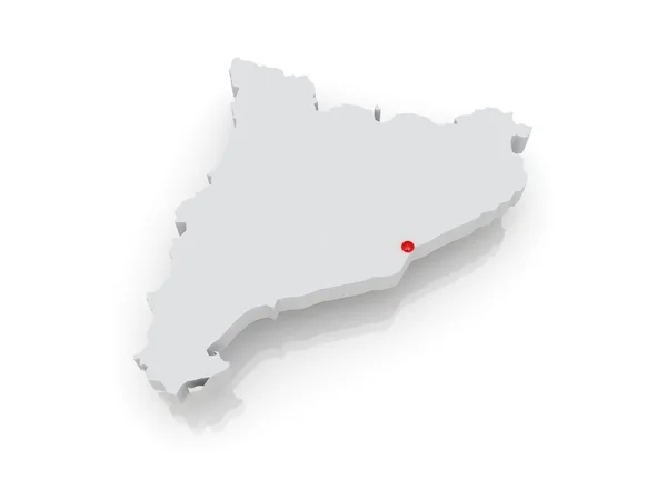 Map of Catalonia — Stock Photo, Image