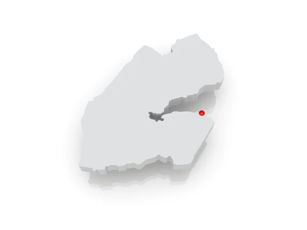 Map of Djibouti — Stock Photo, Image