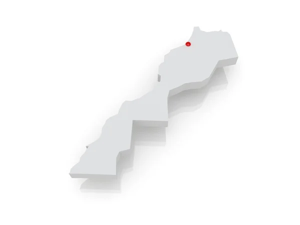 Karte von Marokko — Stockfoto