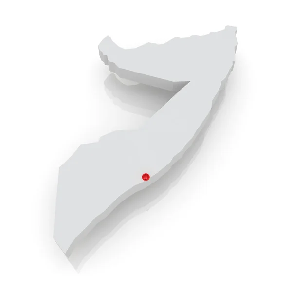 ソマリアの地図 — ストック写真