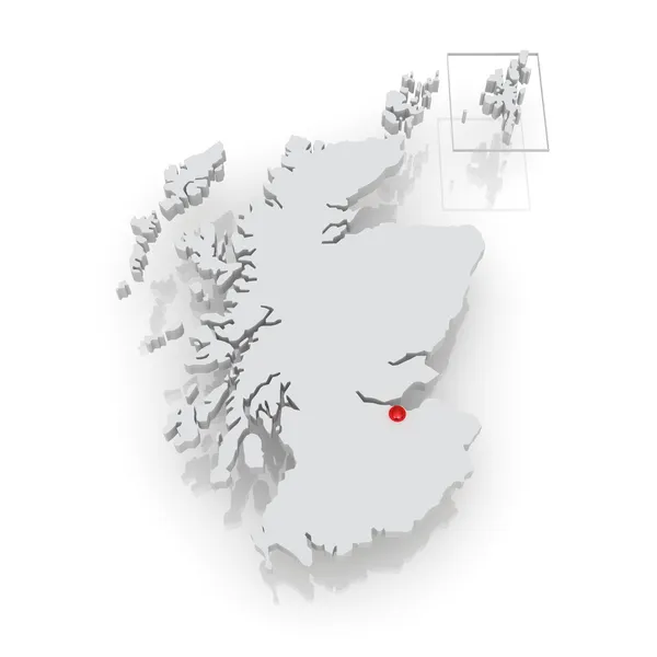 スコットランドの地図 — ストック写真