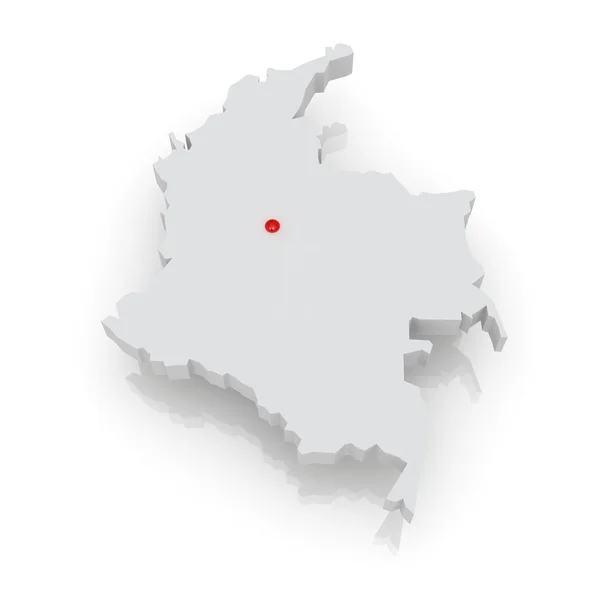 匹配的哥伦比亚电子地图 — 图库照片