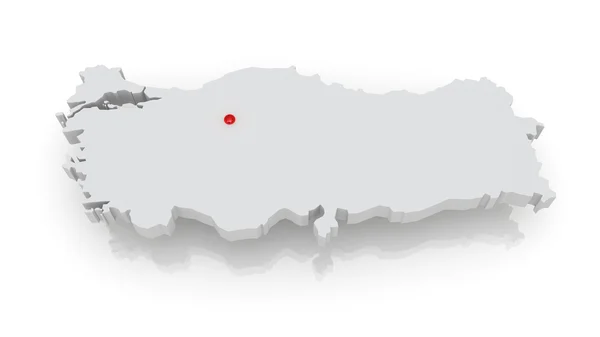 La mappa di Turchia — Foto Stock