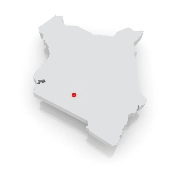 Map of Kenya — Stock Photo, Image