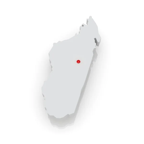 Map of Madagascar — Stock Photo, Image