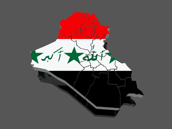 Karte des Irak — Stockfoto