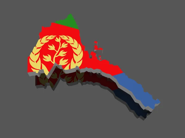 Map of Eritrea — Stock Photo, Image