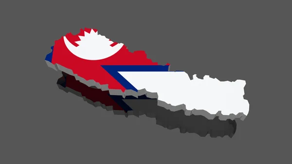 La carte de Le Népal — Photo