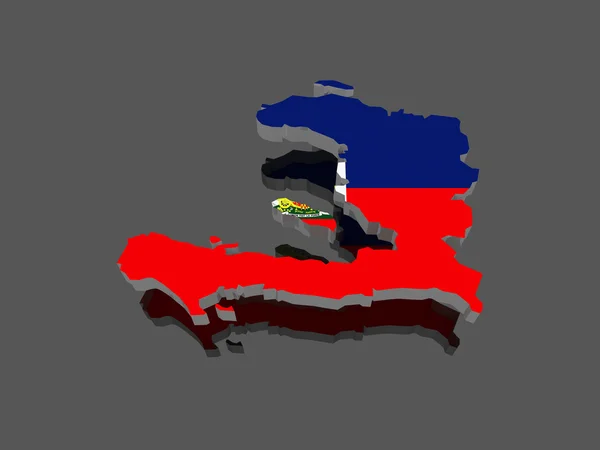 Χάρτη της Αϊτής — Φωτογραφία Αρχείου