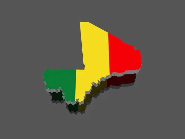 Map of Mali. — Stock Photo, Image