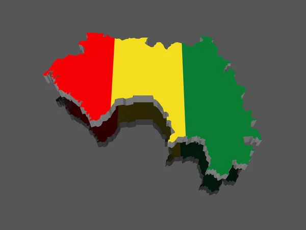 Map of Guinea. — Stock Photo, Image