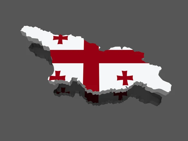 Karte von Georgien. — Stockfoto