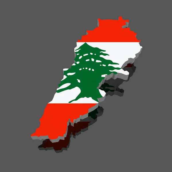 Map of Lebanon. — Stock Photo, Image