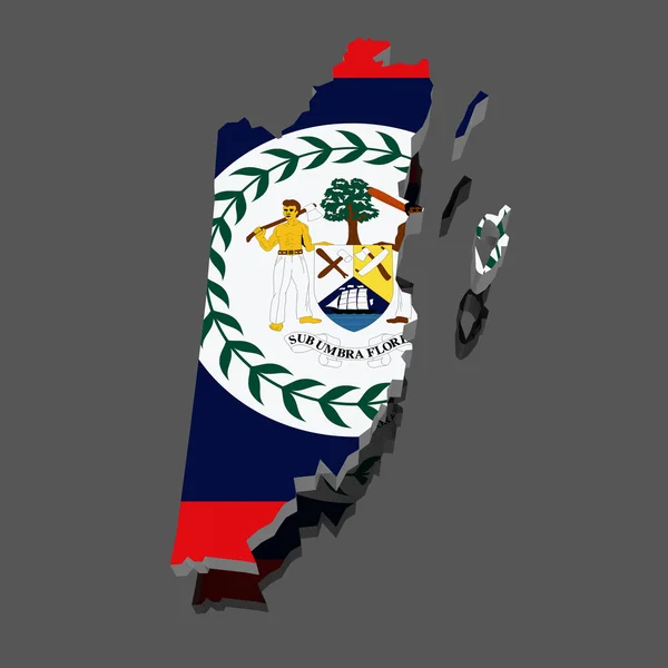 Karte von Belize — Stockfoto