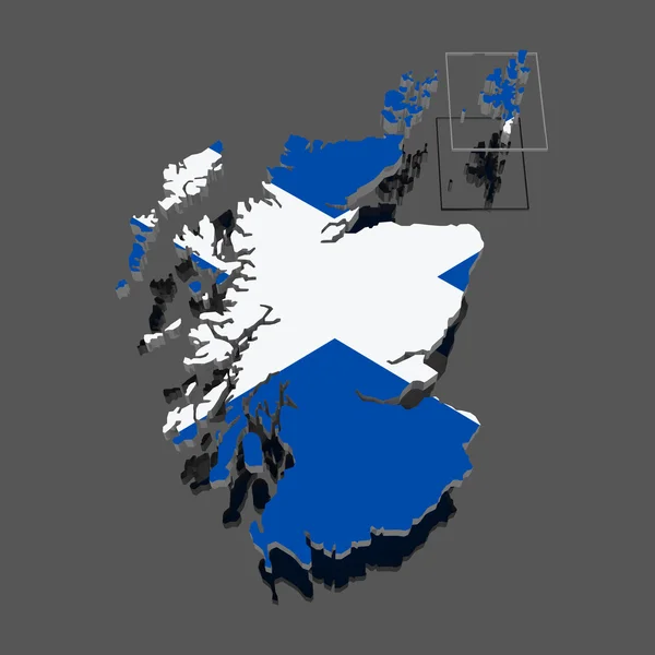 La carte de L'Écosse — Photo
