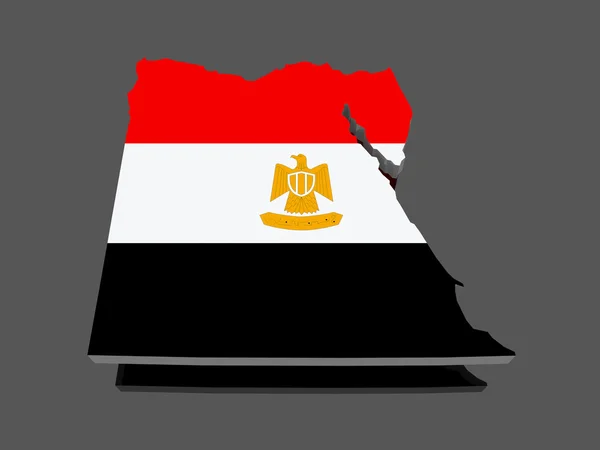 El mapa de Egipto — Foto de Stock