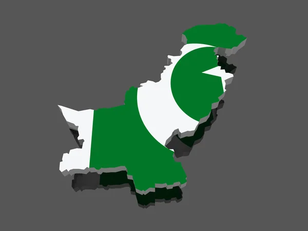 파키스탄의 지도. — 스톡 사진