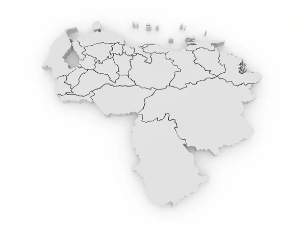 La mappa di Venezuela — Foto Stock