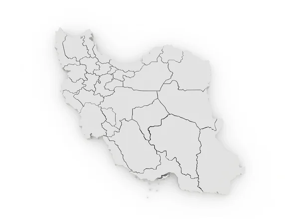 Karte von iran — Stockfoto