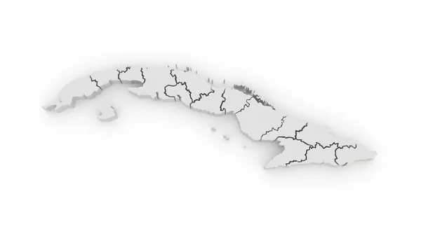 Map of Cuba — Stock Photo, Image