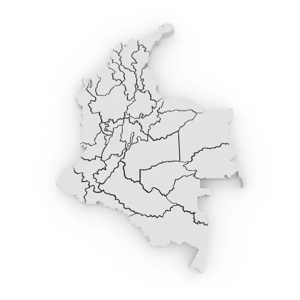 El mapa de Columbia — Foto de Stock