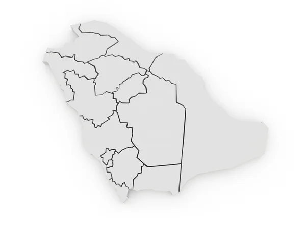 Map of Saudi Arabia — Stock Photo, Image