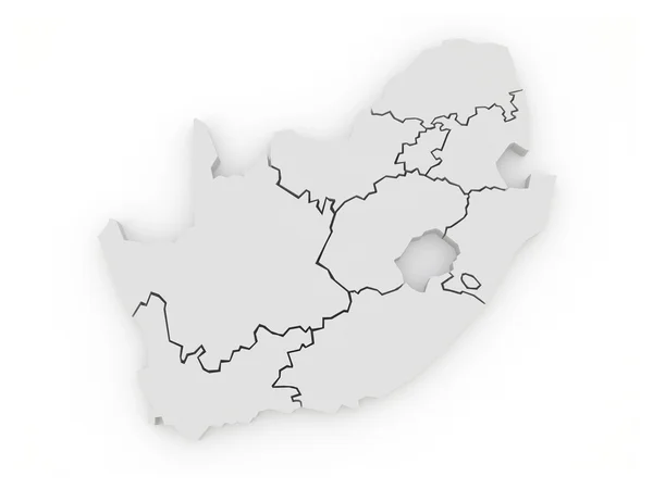 地图的南非共和国 （rsa) — 图库照片
