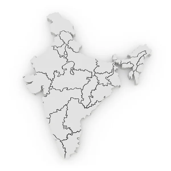 Mapa Indie — Stock fotografie