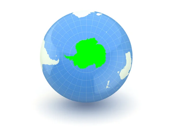 Globe. 3D. Antarktis. — Stockfoto