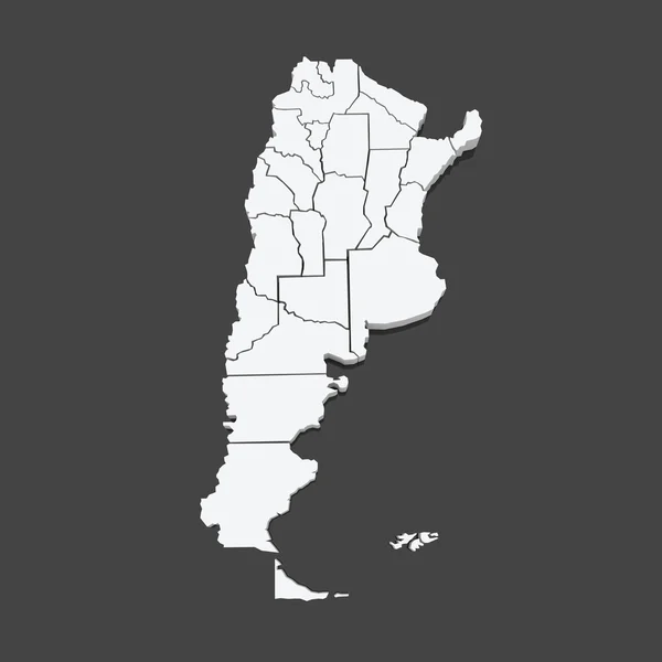 El mapa de Argentina . — Foto de Stock