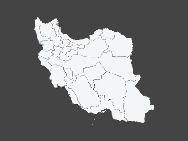 Map of Iran. — Stock Photo, Image