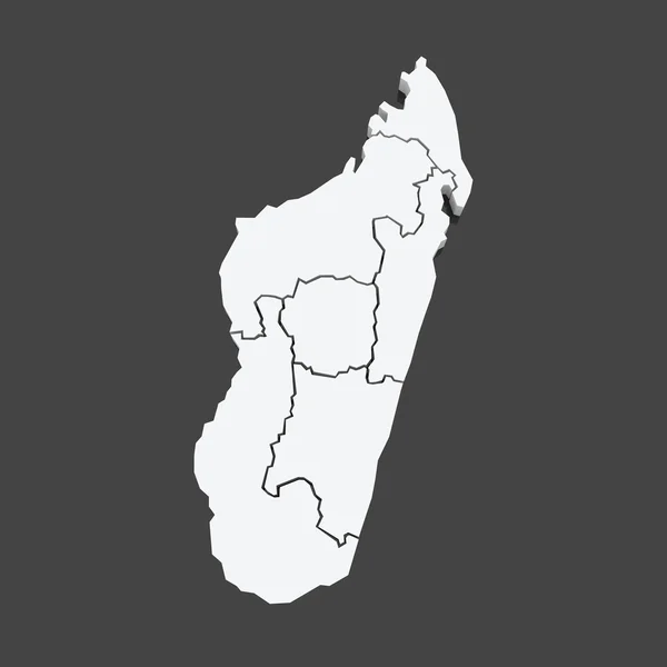 Карта Мадагаскару . — стокове фото