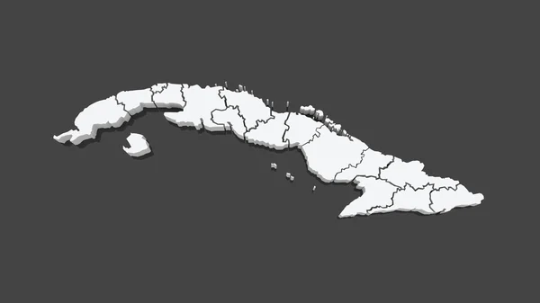 El mapa de Cuba . — Foto de Stock