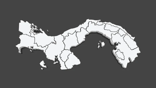 Mapa panama. — Zdjęcie stockowe