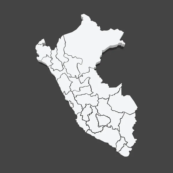 Map of Peru — Stock Photo, Image