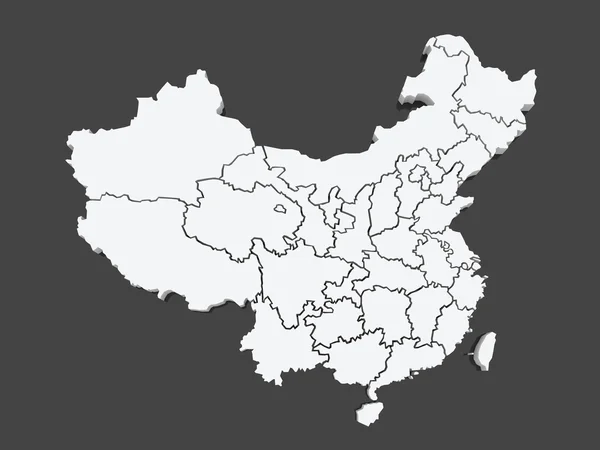 Mapa da China . — Fotografia de Stock