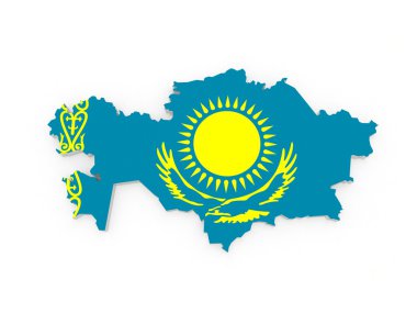 Kazakistan Haritası.