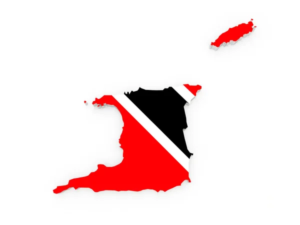Карта Тринидада . — стоковое фото